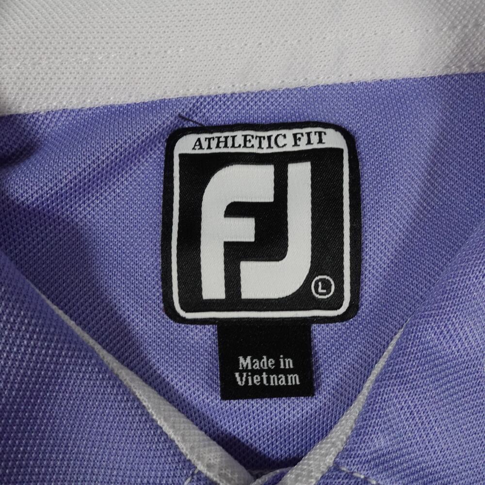 FootJoy Tour Embroidered PGA Performance Golf Polo Shirt Men's Athletic Large - Picture 9 of 9